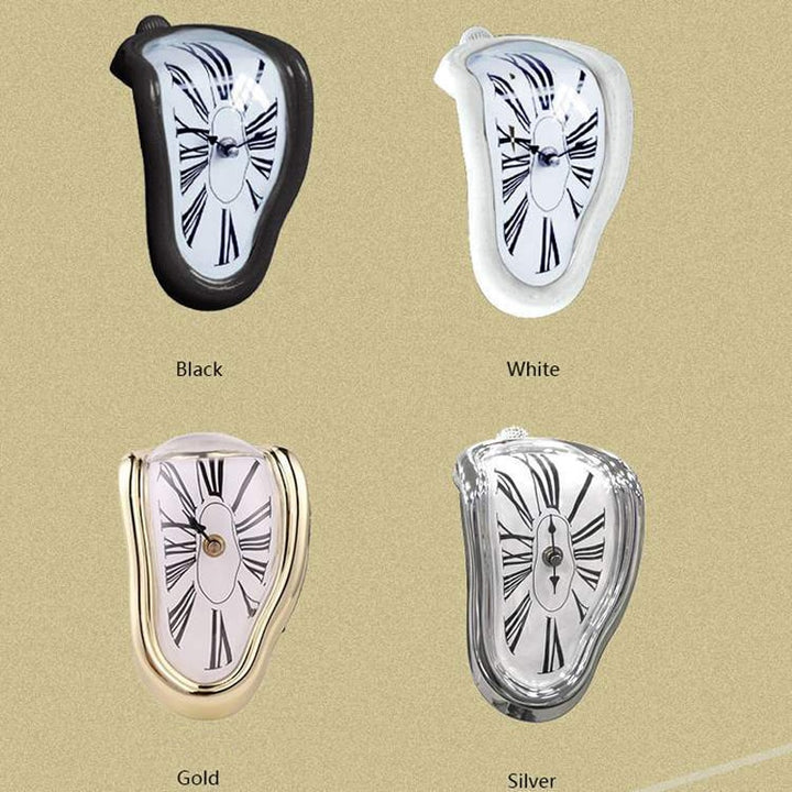 Surreal Melting Distorted Wall Clocks Surrealist Salvador Dali Style Wall Watch Decoration Gift Home Garden