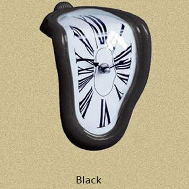 Surreal Melting Distorted Wall Clocks Surrealist Salvador Dali Style Wall Watch Decoration Gift Home Garden