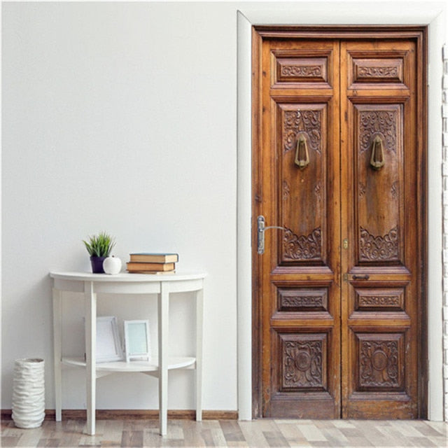 DIY 3D Door Landscape Art Door Stickers Removable - 77 x 200cm