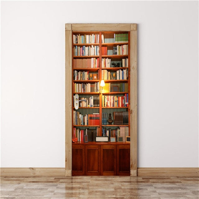DIY 3D Door Landscape Art Door Stickers Removable - 77 x 200cm