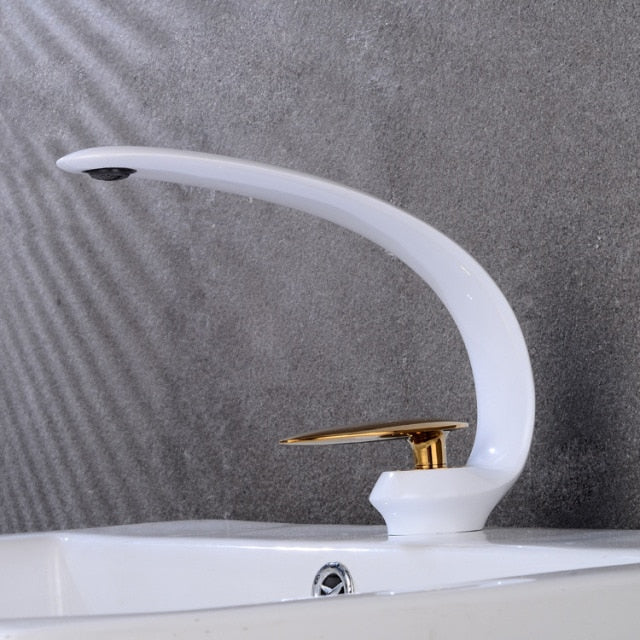 Rose Gold Basin Faucet Modern Bathroom Sink Mixer Tap