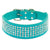 Rhinestone Leather Diamante Crystal Studded Dogs Pet Collars 2inch Wide