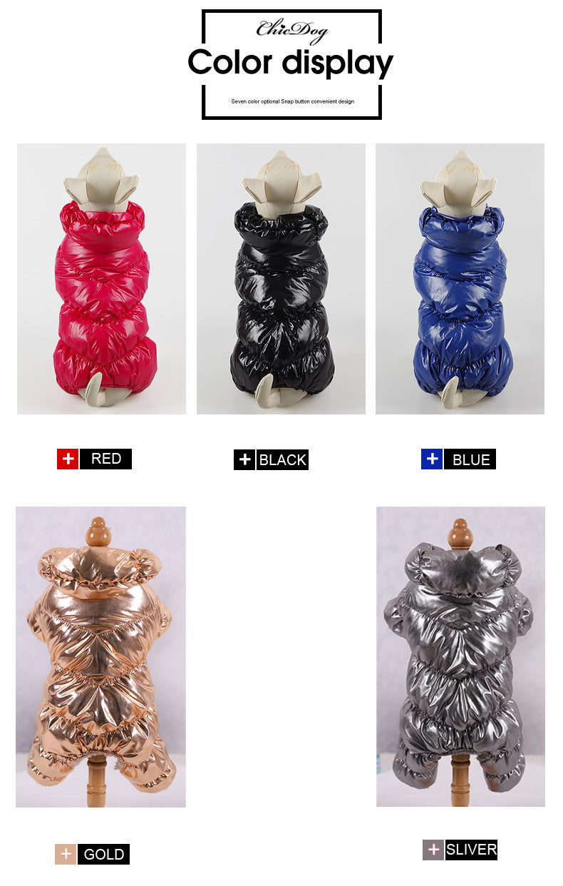 Winter Super Warm Waterproof Down Jacket For Small Dogs