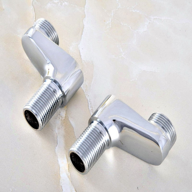 Bathroom Chrome Brass  Faucet Adjustable Adapter Swing Arms