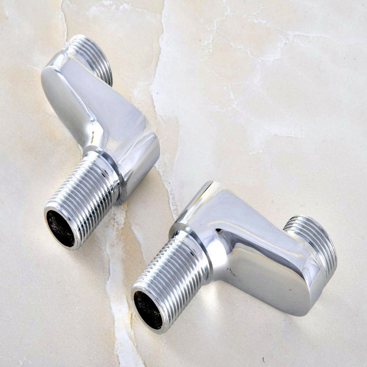 Bathroom Chrome Brass  Faucet Adjustable Adapter Swing Arms
