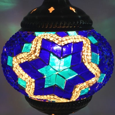 E14 Hand-inlaid glass Morocco/ Turkish Style mosaic Table Lamp