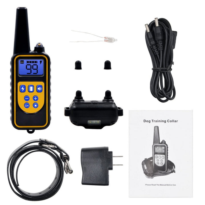 Electric Dog Training Collar Waterproof Rechargeable Remote Control Pet with LCD Display for All Size Bark-stop Collars 40% Off