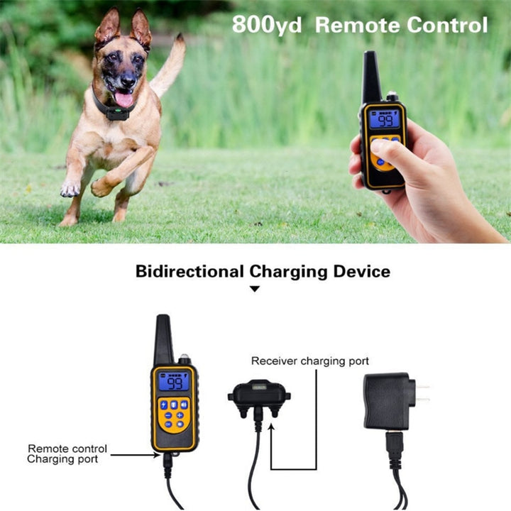 Electric Dog Training Collar Waterproof Rechargeable Remote Control Pet with LCD Display for All Size Bark-stop Collars 40% Off