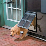 Lockable Plastic Pet Dog Cat Kitty Door for Screen Window Security Flap Gates Pet Tunnel Dog Fence Free Access Door for Home
