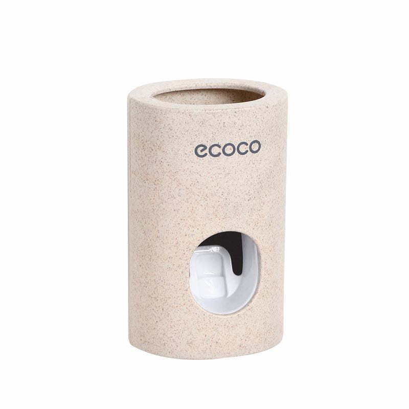 Automatic Toothpaste Dispenser Dust-proof Toothbrush Holder Wall Mount Stand