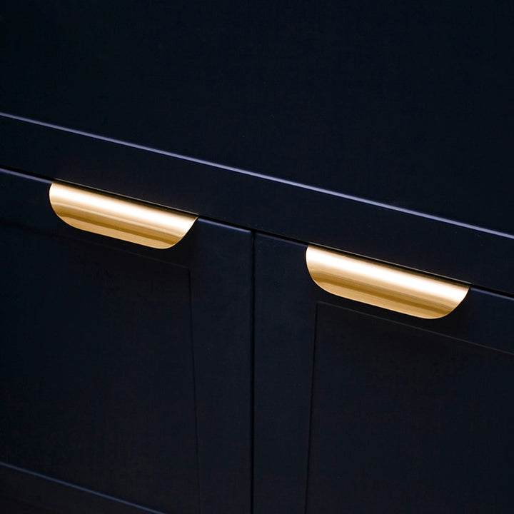 Invisible handle Drawer Pulls Kitchen Cabinet gold Knobs and Handles
