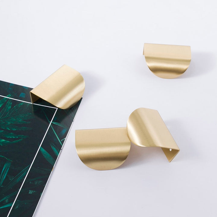 Invisible handle Drawer Pulls Kitchen Cabinet gold Knobs and Handles