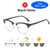 Classic Phochromic Lens Blocking Blue Light Glasses MenWoman Computer/Gaming Anti Bluelight Eyeglasses