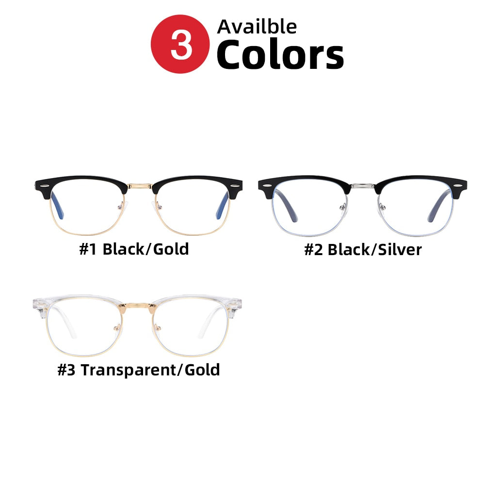 Classic Phochromic Lens Blocking Blue Light Glasses MenWoman Computer/Gaming Anti Bluelight Eyeglasses