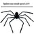 5FT/6.6FT Giant Black Spider Halloween/Haunted House Plush Spider