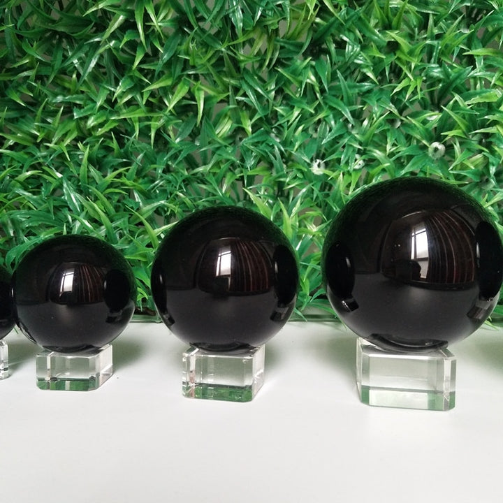 50/70/90mm Natural obsidian crystal ball diviner circular stone ball