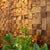 Solid wood mosaic background wall  log wallpaper