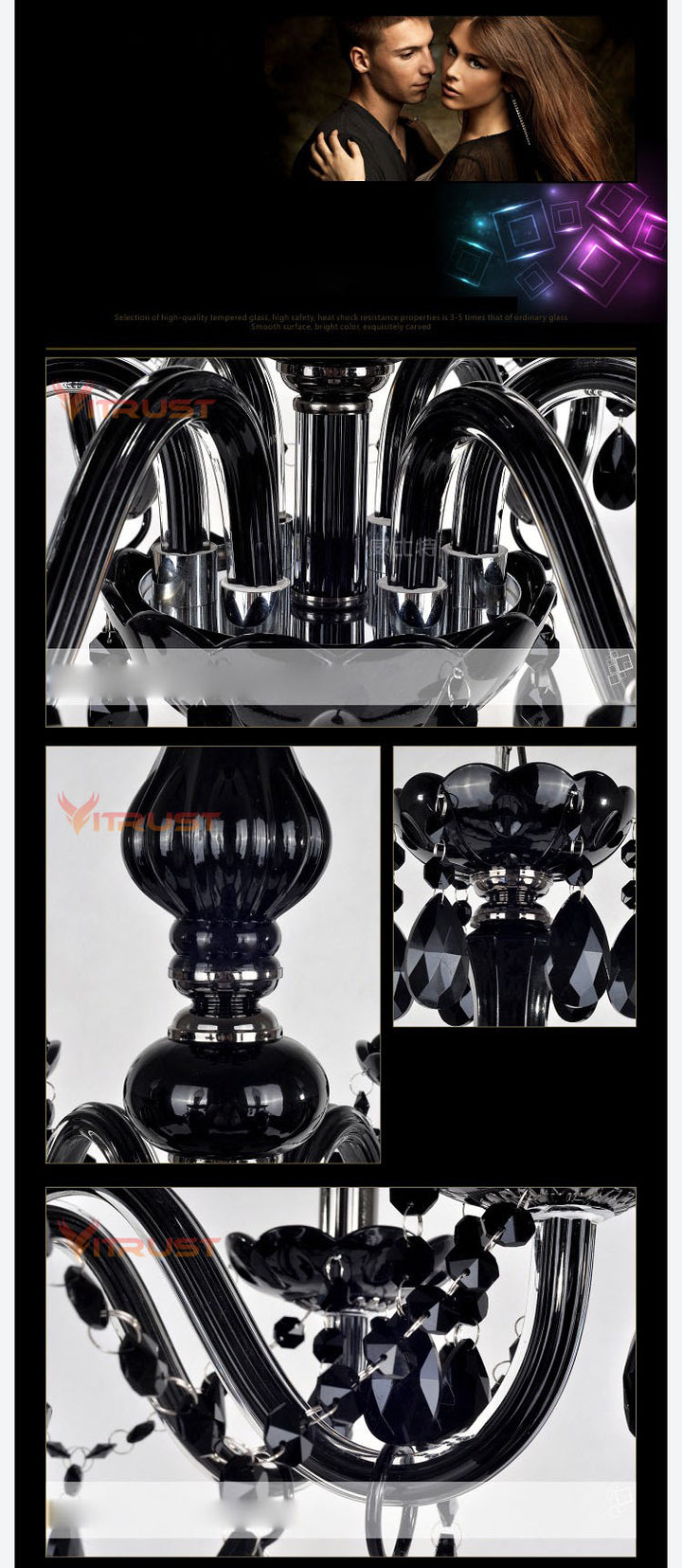 Crystal Chandelier Tiffany Pendants chandelier Lighting   4/6/8/10/15/18 Arm