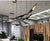 Post modern simple restaurant bamboo tube chandelier creative lighting