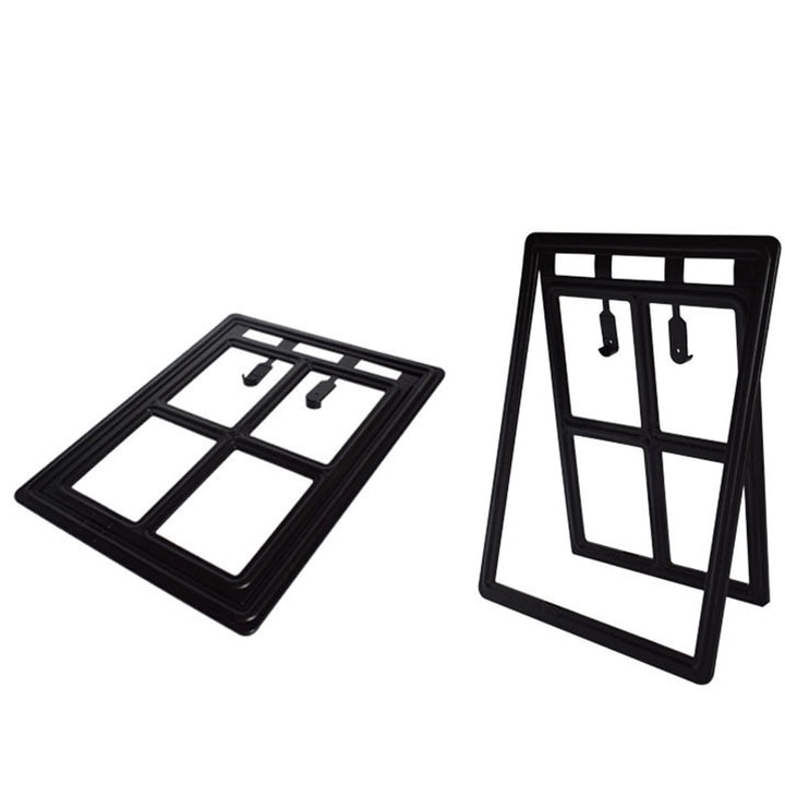 Lockable Plastic Pet Dog Cat Kitty Door for Screen Window Security Flap Gates Pet Tunnel Dog Fence Free Access Door for Home