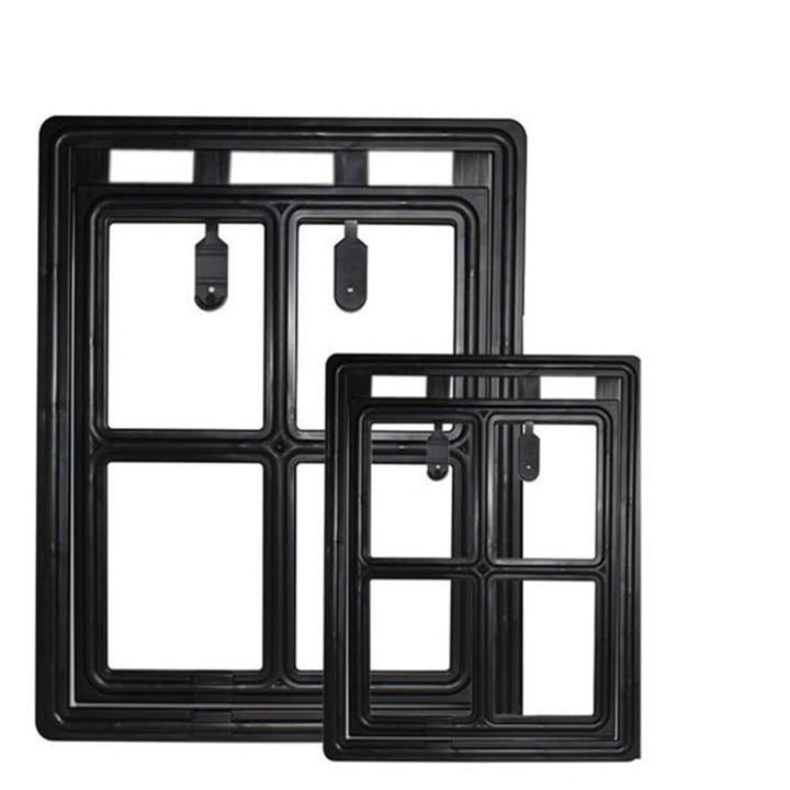 Lockable Plastic Pet Dog Cat Kitty Door for Screen Window Security Flap Gates Pet Tunnel Dog Fence Free Access Door for Home