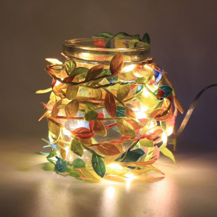 Leaf Garland Fairy String Lights 2M 3M 5M 10M Leaf Twine Copper Battery