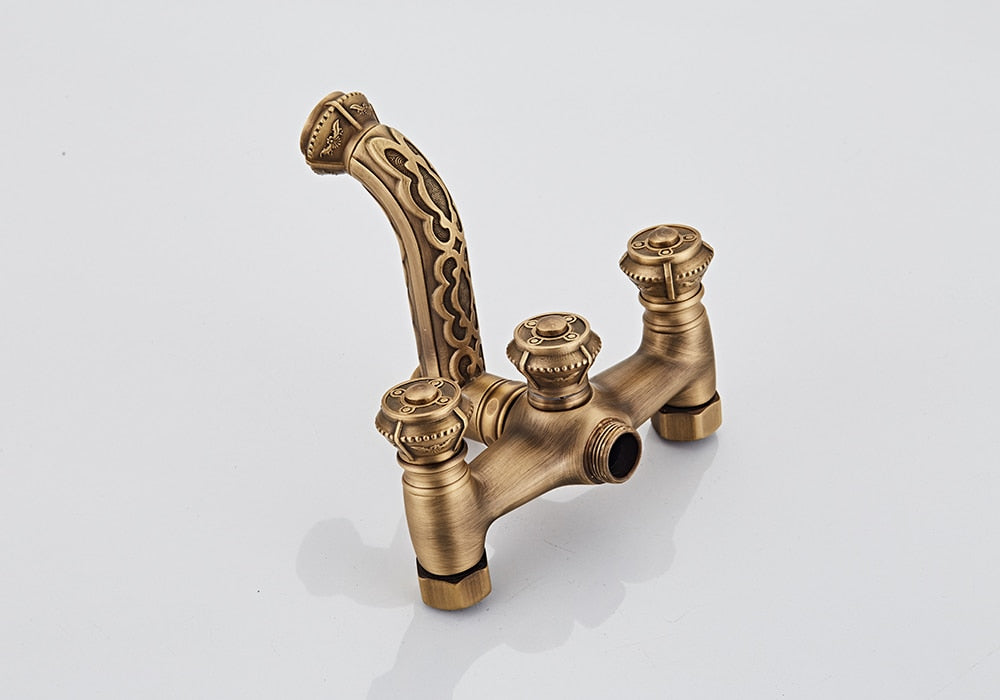 Antique Retro Style Bathtub Shower Set With Hand Shower Faucet