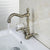 KEMAIDI Golden Swivel Antique Brass Stream Rotated Kitchen Bathroom Mixer Dual Handles Deck Mount Hot Cold Water Taps