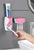 Automatic Toothpaste Dispenser Wall Mount Dust-proof Toothbrush Holder Storage Rack Set