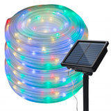 50/100 LEDs Solar Powered Rope Tube String Lights Outdoor Waterproof Fairy Lights Garden Garland For Christmas Yard Decoration
