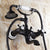 Telephone Set Shower Faucet Black Finish Classic Handshower Mixer Taps BS801