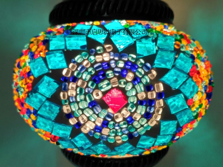 Handcrafted Turkish vintage art deco mosaic table Lamp vintage art deco