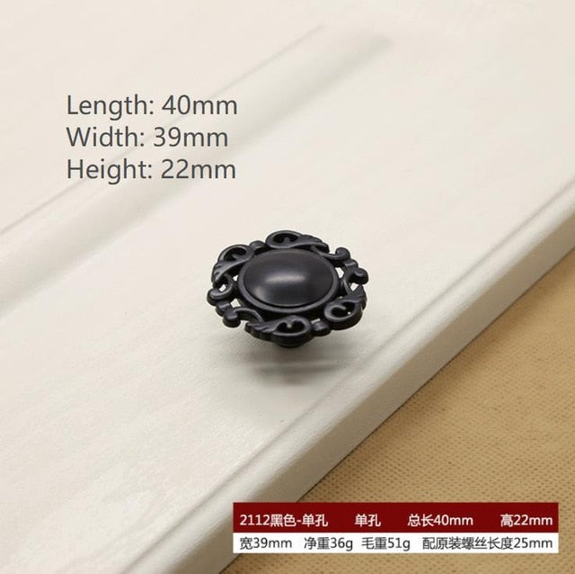 Black Hardware Cabinet Knob handle Cabinet Knob Door Pull