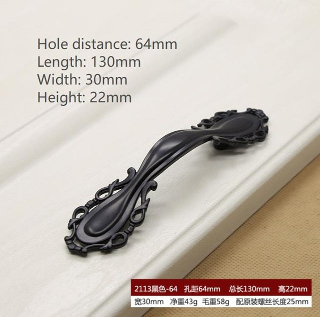 Black Hardware Cabinet Knob handle Cabinet Knob Door Pull