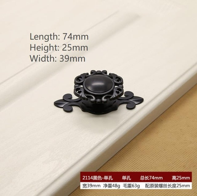 Black Hardware Cabinet Knob handle Cabinet Knob Door Pull