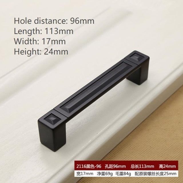 Black Hardware Cabinet Knob handle Cabinet Knob Door Pull