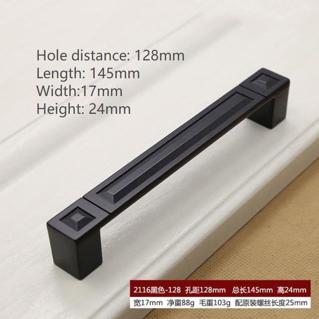 Black Hardware Cabinet Knob handle Cabinet Knob Door Pull