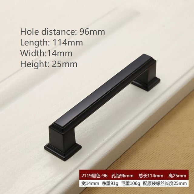 Black Hardware Cabinet Knob handle Cabinet Knob Door Pull