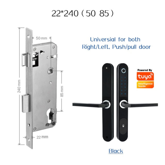 TUYA APP Waterproof Fingerprint Outdoor RFID Code Keyless Smart Lock