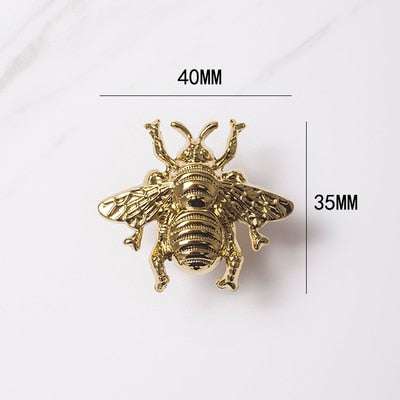 Bee shape/Solid Brass Furniture Door/Draw knob