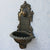 Antique Gold Cast Iron Wall Mounted Hand Sink Farm House Home Garden Wash Basin
