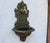 Antique Gold Cast Iron Wall Mounted Hand Sink Farm House Home Garden Wash Basin