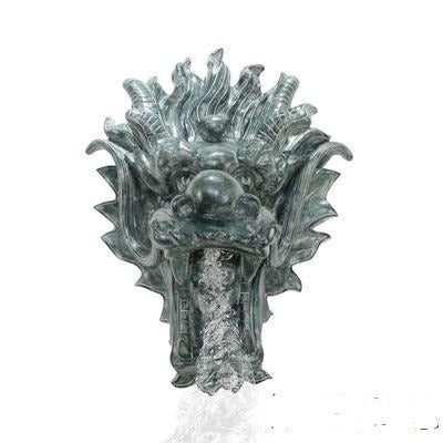 Wall-mounted outdoor fountain/imitation stone carving faucet spouting nozzle/pool landscape water