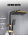 LED Digital Square Head SPA Rainfall Shower Set Wall Mount Smart Thermostatic Bath Faucet