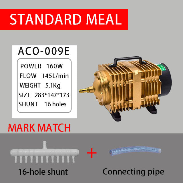 45L/min 55L/min 70L/min HAILEA Electromagnetic Air Compressor  Fish Tank 6 Way Air Aerator Pump