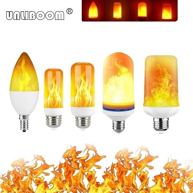 E14 led flame light bulb