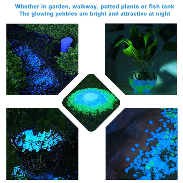 25/50pcs Glow in the Dark Garden Pebbles