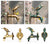 Decorative Antique Brass Garden Outdoor Faucet Cold Water Tap - With a Set of Brass Quick Connecter for 1/2" Inches Hose