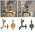 Decorative Antique Brass Garden Outdoor Faucet Cold Water Tap - With a Set of Brass Quick Connecter for 1/2" Inches Hose