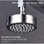 Stainless Steel Brushed Nickel 360 Degree Rotate Pressurized Water Saving Shower Head